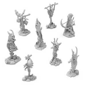3D printed set - Dark Skull Totems (1:48-1:35) (8)
