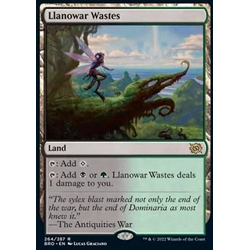 Magic löskort: The Brothers' War: Llanowar Wastes (Foil)