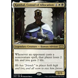 Magic löskort: Double Masters 2022: Kambal, Consul of Allocation
