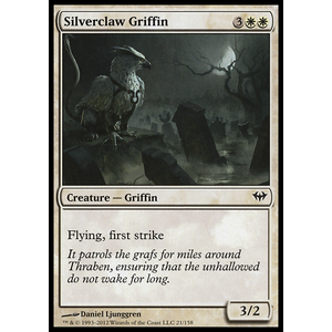 Magic löskort: Dark Ascension: Silverclaw Griffin