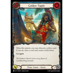 FaB Löskort: High Seas: Golden Tipple (Blue) (Rainbow Foil)