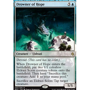 Magic löskort: Battle for Zendikar: Drowner of Hope