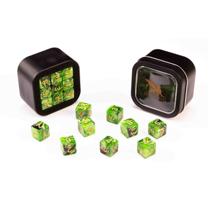 D6 Series: Marble, Green & Black - 18-die Set