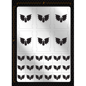 Airbrush Stencil: Batwing Tears