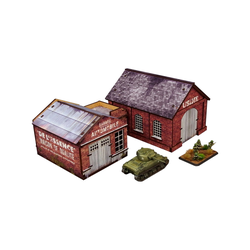 Pre-Painted WW2 Normandy Garage & Factory (15mm)