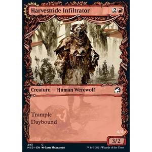 Magic löskort: Innistrad: Midnight Hunt: Harvesttide Infiltrator // Harvesttide Assailant (alternative art)