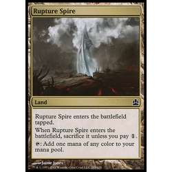 Magic löskort: Commander: Rupture Spire