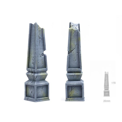 Tabletop-Art: Destroyed Obelisk