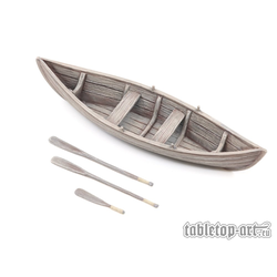 Tabletop-Art: Viking Age Rowboat