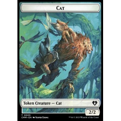 Magic löskort: Commander Masters: Cat Token (W 2/2) // Treasure Token