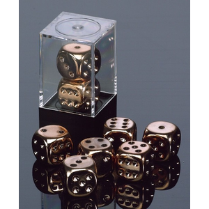 Copperplated Metallic 16mm d6 Pair