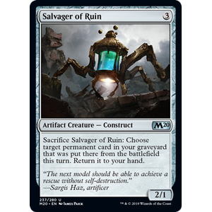 Magic löskort: Core Set 2020: Salvager of Ruin