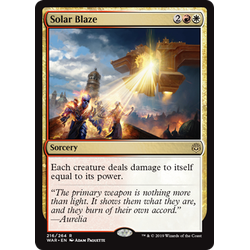 Magic löskort: War of the Spark: Solar Blaze
