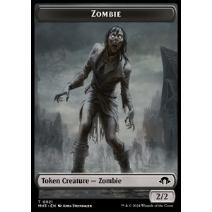 Magic löskort: Commander: Modern Horizons 3: Zombie Token // Elephant Token
