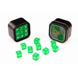 D6 Series: Transparent, Green - 18-die Set (Acrylic)