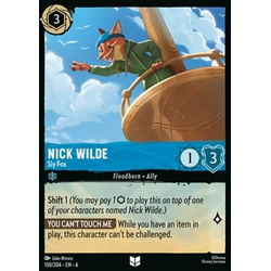 Lorcana Löskort: Azurite Sea: Nick Wilde - Sly Fox