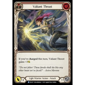 FaB Löskort: Monarch - Boltyn Blitz Deck: Valiant Thrust (Red)