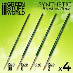 Green Series Synthetic Brushes (4)