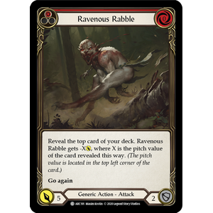 FaB Löskort: Arcane Rising: Ravenous Rabble (Red)