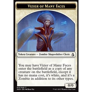 Magic löskort: Amonkhet: Vizier of Many Faces Token