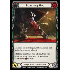 FaB Löskort: Arcane Rising First: Hamstring Shot (Red) (Rainbow Foil)