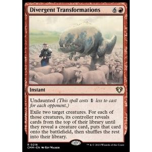Magic löskort: Commander Masters: Divergent Transformations (Foil)