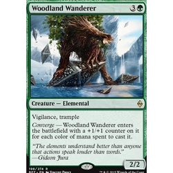 Magic löskort: Battle for Zendikar: Woodland Wanderer