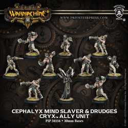 Cryx/Mercenaries Cephalyx Mind Slaver & Drudges (Unit)