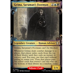 Magic löskort: Commander: The Lord of the Rings: Tales of Middle-earth: Gríma, Saruman's Footman (alternative art) (Silver Foil)