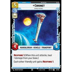 Star Wars: Unlimited Löskort: Secrets of Power: Coronet, Stately Vessel