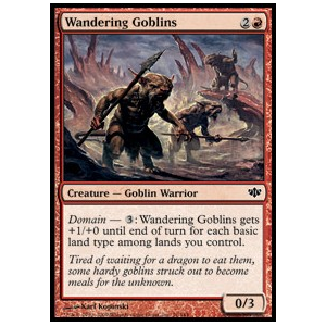 Magic löskort: Conflux Wandering Goblins