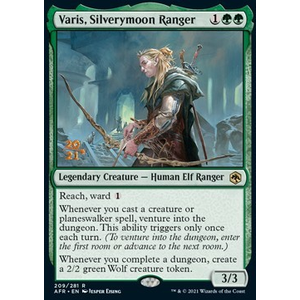 Magic löskort: Adventures in the Forgotten Realms: Varis, Silverymoon Ranger (Promo Foil)