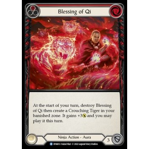 FaB Löskort: Dynasty: Blessing of Qi (Red) (Rainbow Foil)