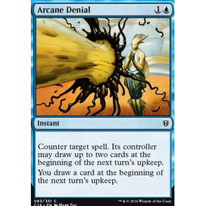 Magic löskort: Commander 2016: Arcane Denial