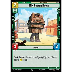 Star Wars: Unlimited Löskort: Secrets of Power: GNK Power Droid