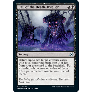 Magic löskort: Ikoria: Lair of Behemoths: Call of the Death-Dweller (Foil)