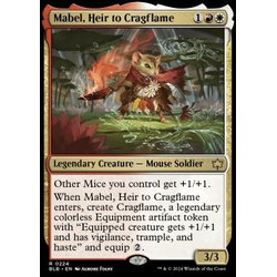Magic löskort: Bloomburrow: Mabel, Heir to Cragflame