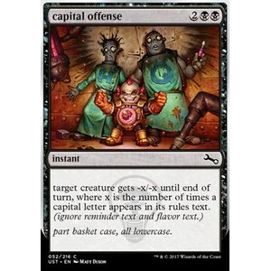 Magic löskort: Unstable: capital offense