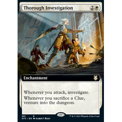 Magic löskort: Commander: Adventures in the Forgotten Realms: Thorough Investigation (Alternative Art)