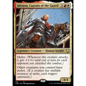 Magic löskort: Commander: Phyrexia: All Will Be One: Adriana, Captain of the Guard