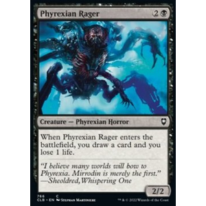 Magic löskort: Commander Legends: Battle for Baldur's Gate: Phyrexian Rager