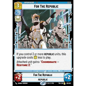 Star Wars: Unlimited Löskort: Twilight of the Republic: For The Republic