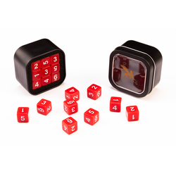 D6 Series: Opaque, Red  - 18-die Set (Acrylic)