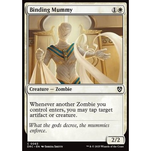 Magic löskort: Magic: Commander: Aetherdrift: Binding Mummy
