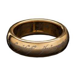 Lord of the Rings - The One Ring - Tungsten Ring (Gold Plated) - 08