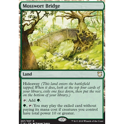 Magic löskort: Commander 2018: Mosswort Bridge