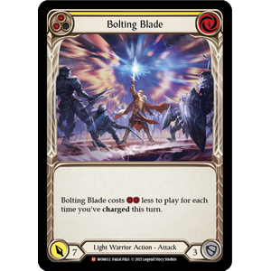 FaB Löskort: Monarch 1st Edition: Bolting Blade (Rainbow Foil)