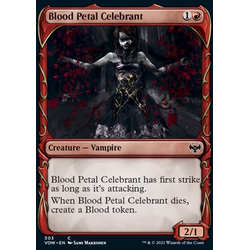 Magic löskort: Innistrad: Crimson Vow: Blood Petal Celebrant (alternative art) (Foil)