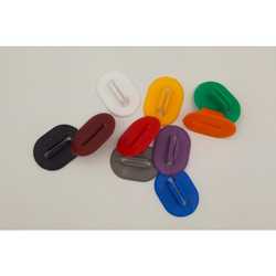 Plastic bases flexible: card stands - Red (10)