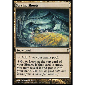 Magic löskort: Coldsnap: Scrying Sheets (Foil)